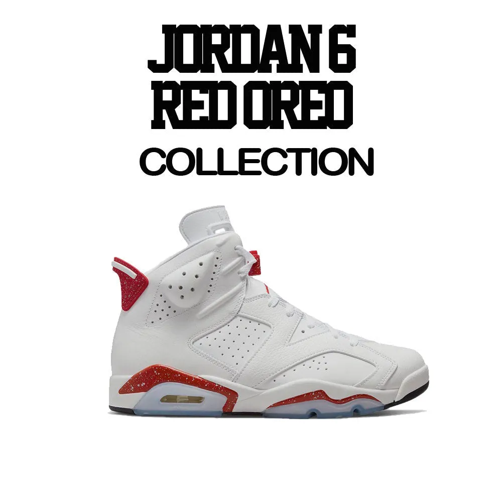 Retro 6 Red Cement Shirt - Frenemies - Black