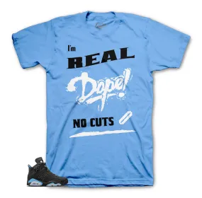 Retro 6 University Blue Shirt - No Cuts - Blue