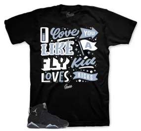 Retro 7 Chambray Shirt - Love Kicks - Black