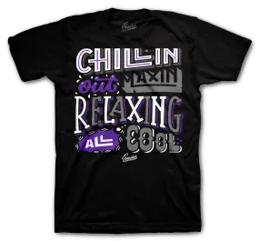 Retro 7 Flint Grey Shirt - Chillin - Black