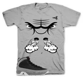 Retro 9 Particle Grey Raging Face Shirt