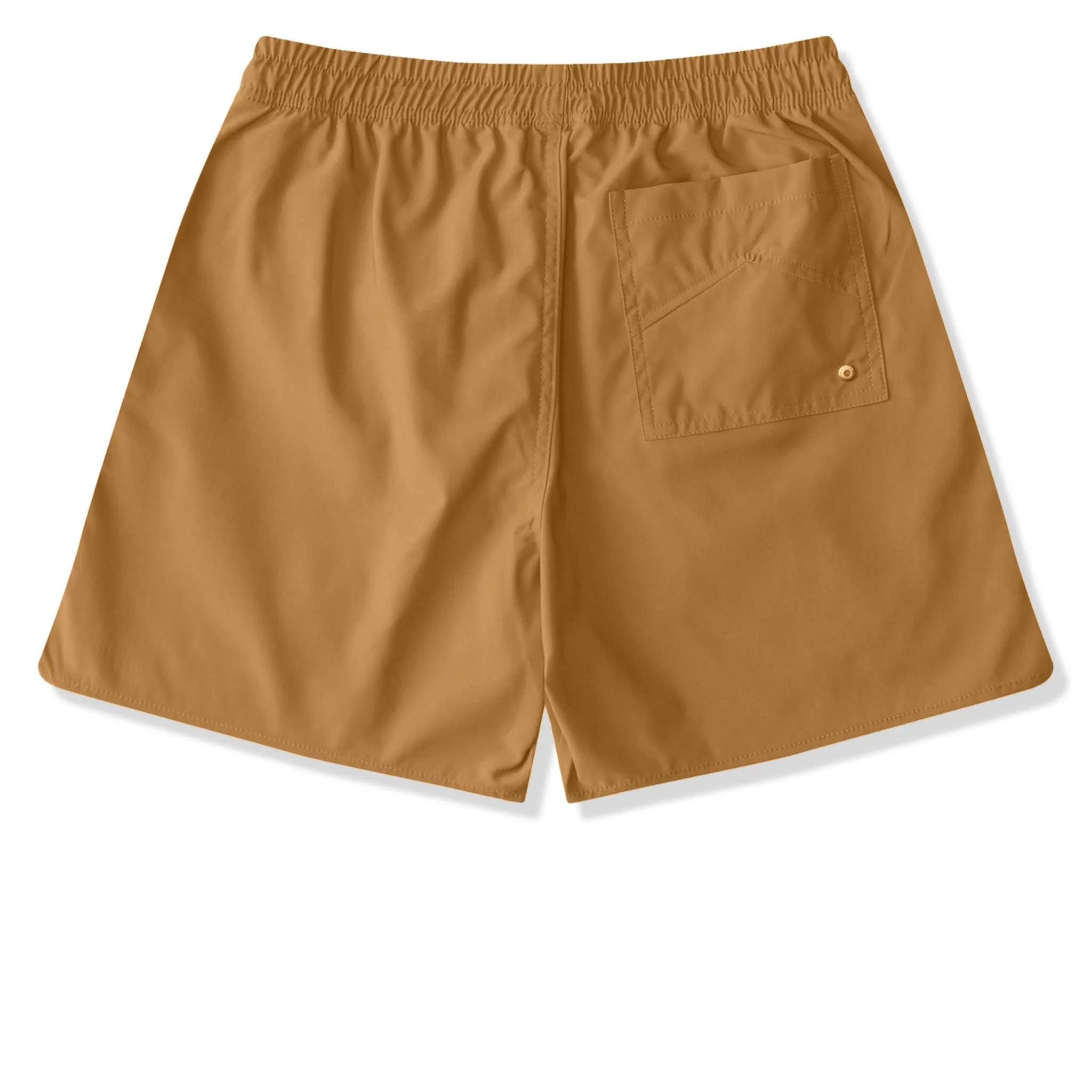 Rhude Logo Swim Shorts Camel