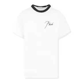 Rhude Raglan Logo Black White T Shirt