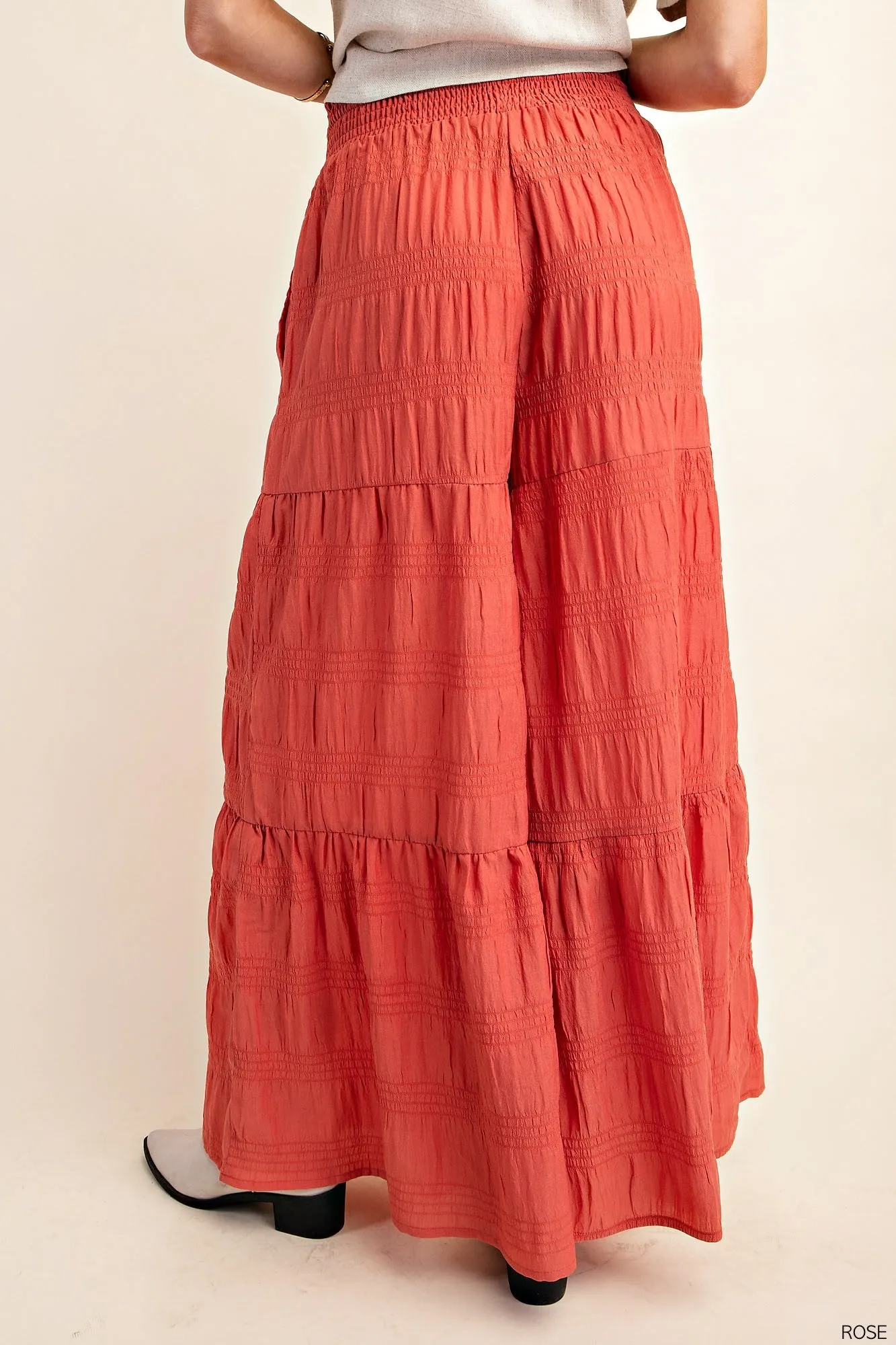 Rose Tiered Wide Leg Pants