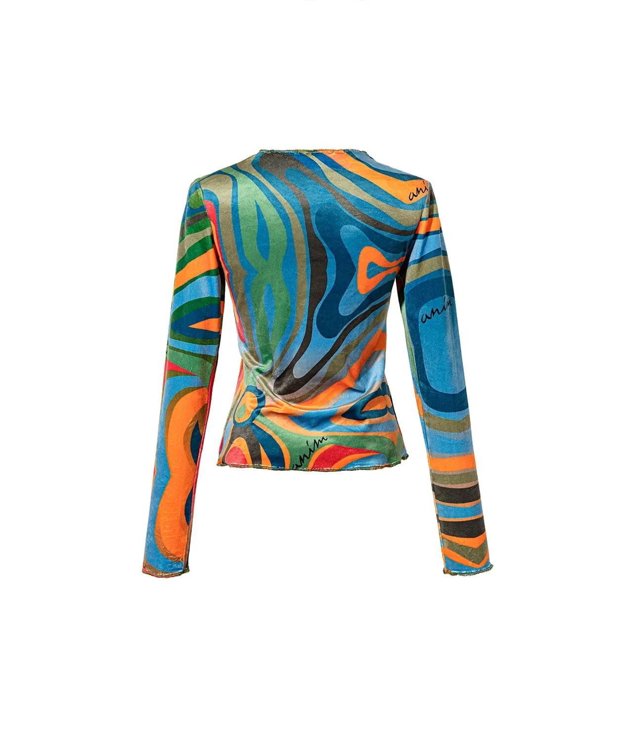 SELVY LONG SLEEVE TOP- MULTI