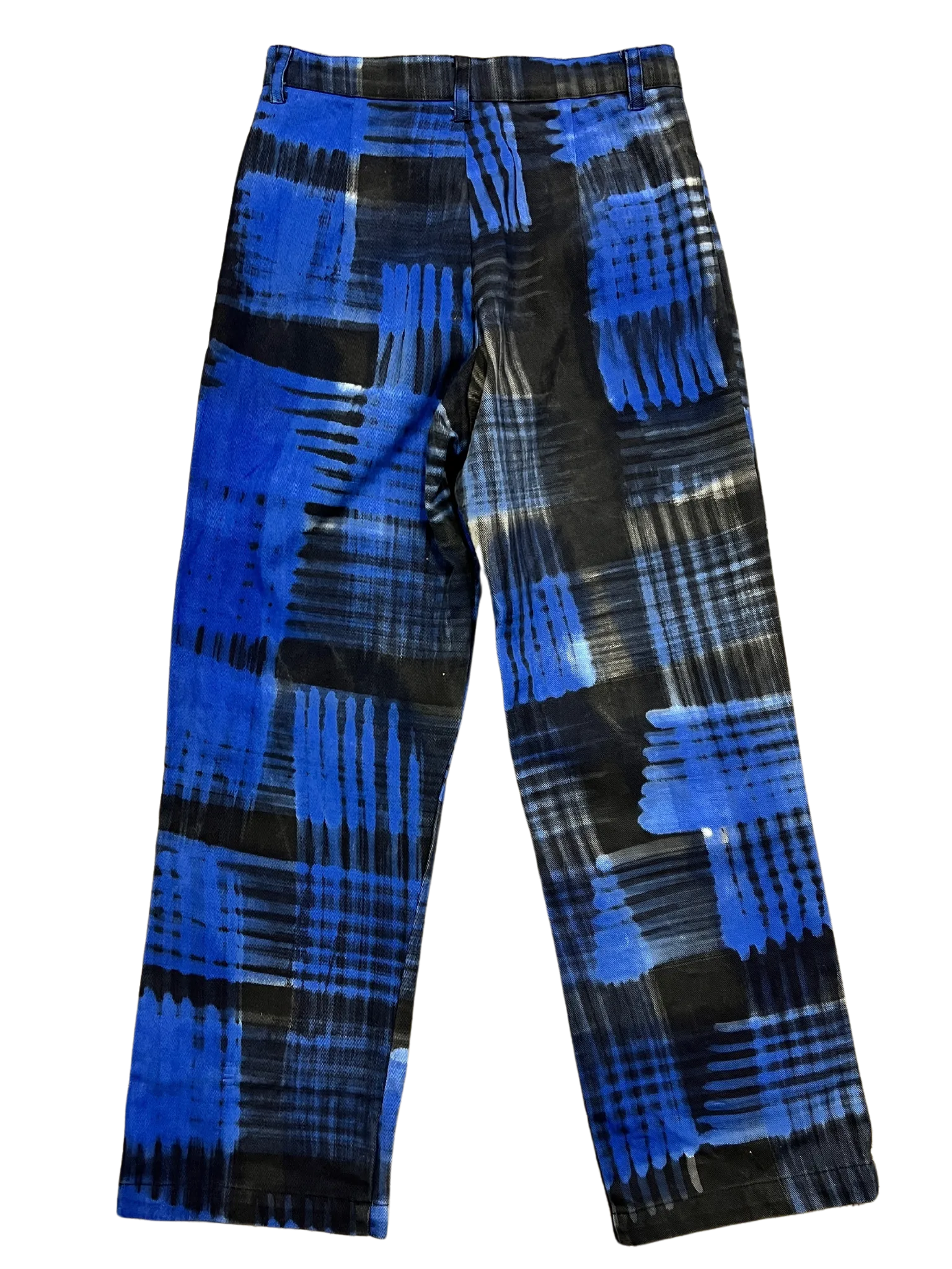 Size 8 - Suku Blue and Black Tempo Nini Pants