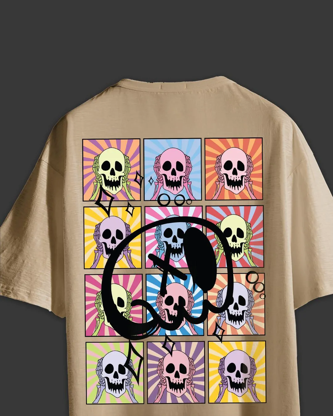 SKULL OVERSIZED T-SHIRT