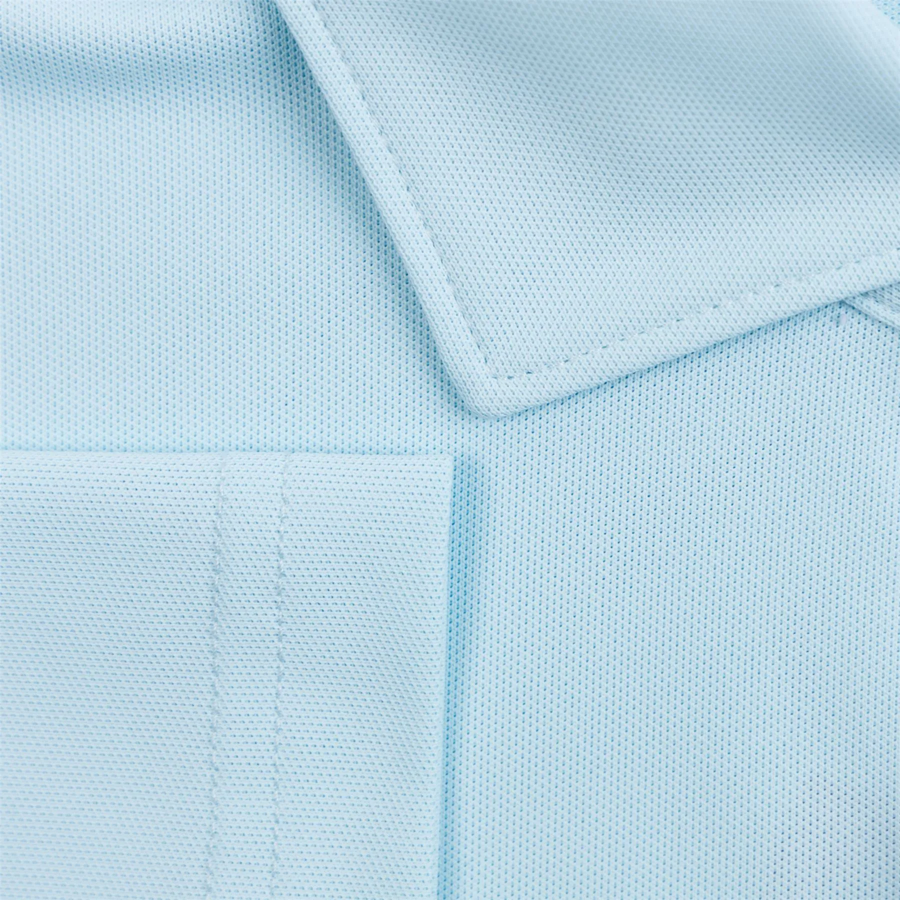 Soul Tailored Fit Performance Mesh Polo Iced Aqua Blue - SS24