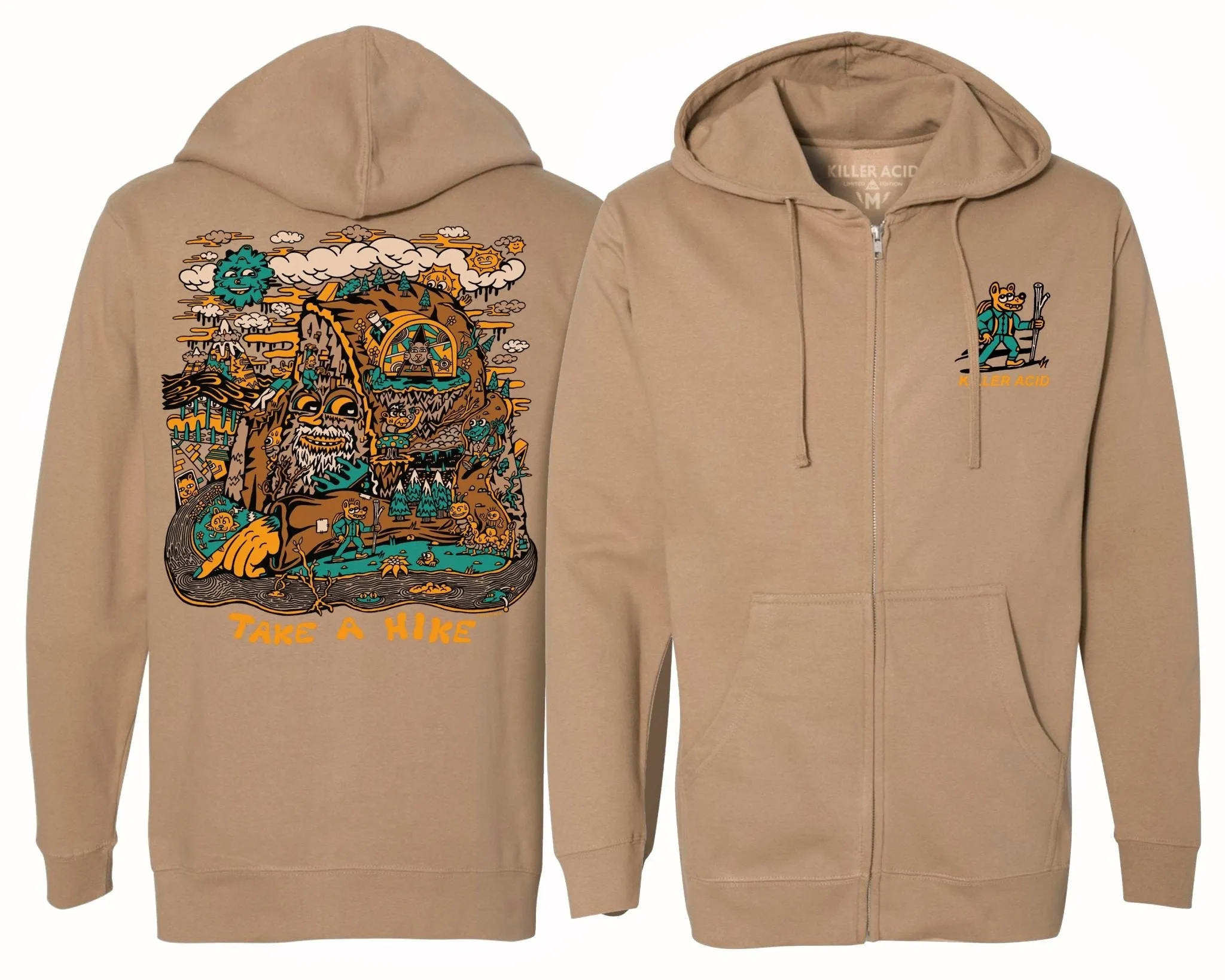 Take a Hike Zip Up Hoodie