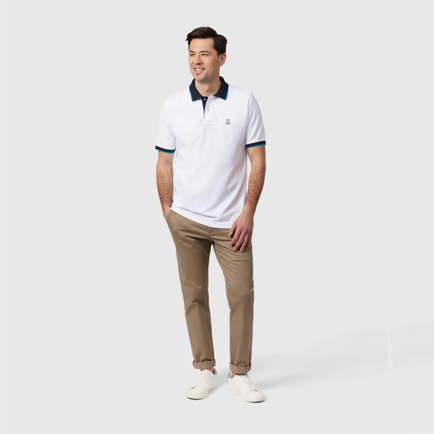 Troy Pique Polo White - SS24