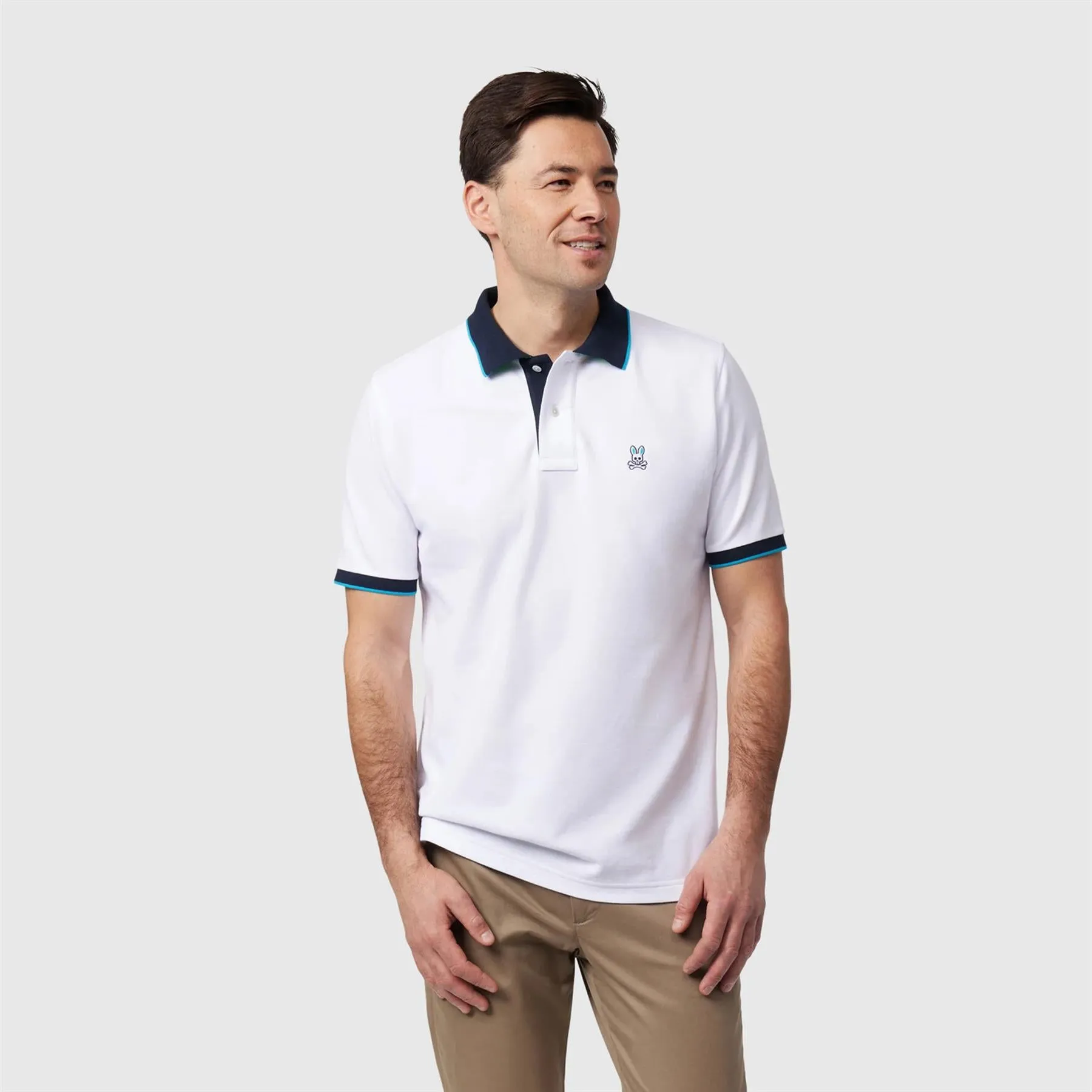 Troy Pique Polo White - SS24